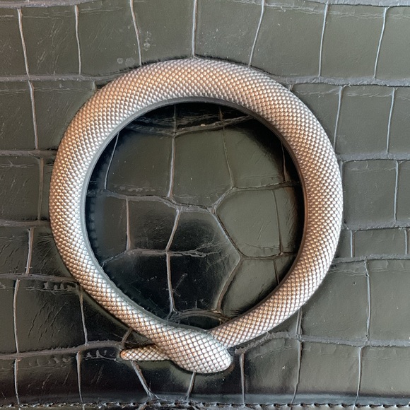 Zara Croc Embossed Shoulder Bag - Picture 9 of 14